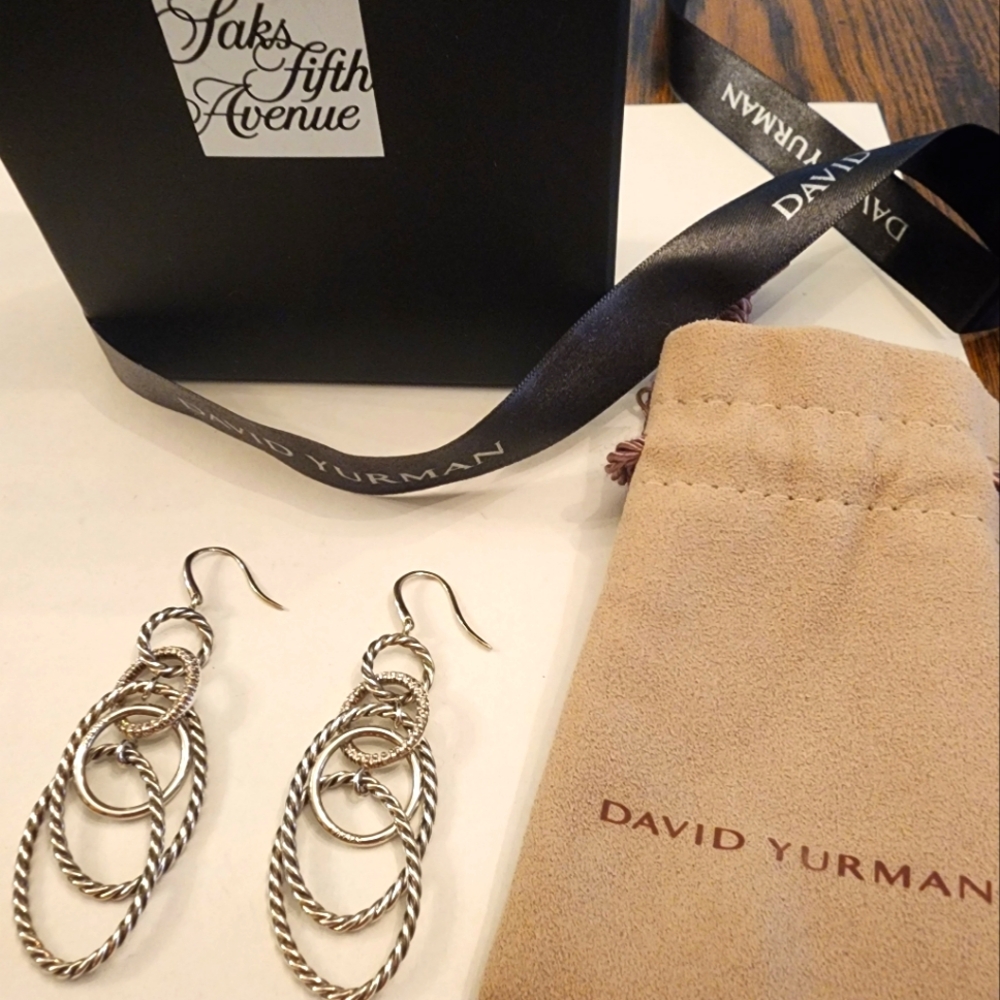 David Yurman Diamond Mobile Earrings